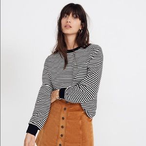 Madewell Striped Long-Sleeve Tee, XXS